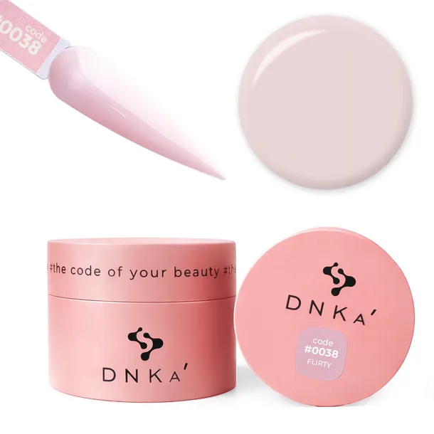 DNKa Rubber Base French New Formula 0038 Flirty 30 ml - baza hybrydowa