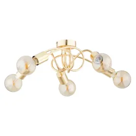 lampa-sufitowa-zlota-5xe27-15w-do-salonu-jadalni-mosiezna-alfa