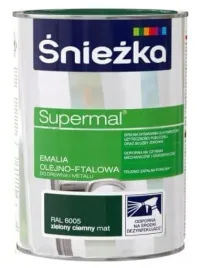 emalia-olejno-ftalowa-supermal-zielony-ciemny-mat-0-8l-sniezka