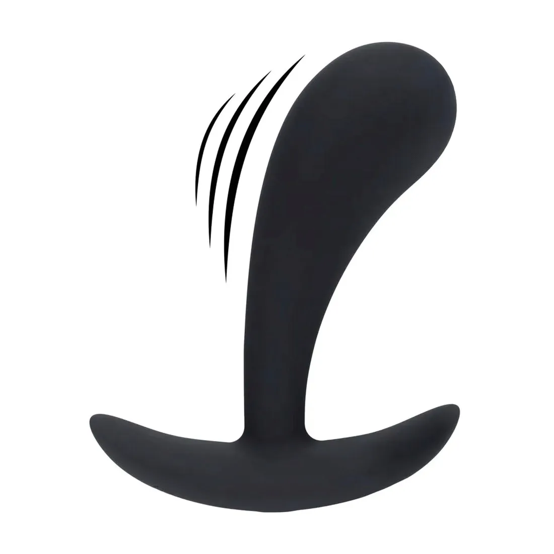vibrating-silicone-prostate-stimulator-anal-plug-m-black
