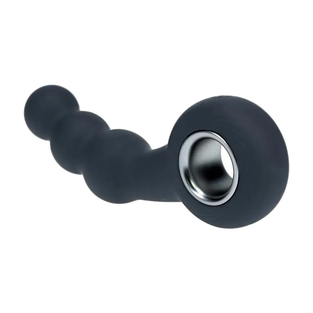 vibrating-beaded-silicone-prostate-massager-with-loop-black