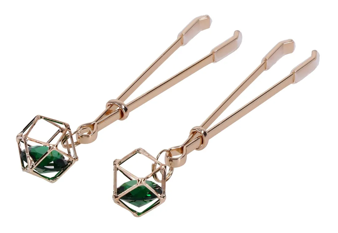 crystal-nipple-clips-kolor-zielony