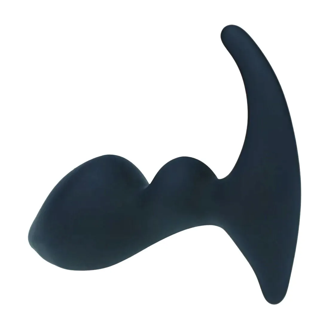 double-ripple-silicone-prostate-massager-black