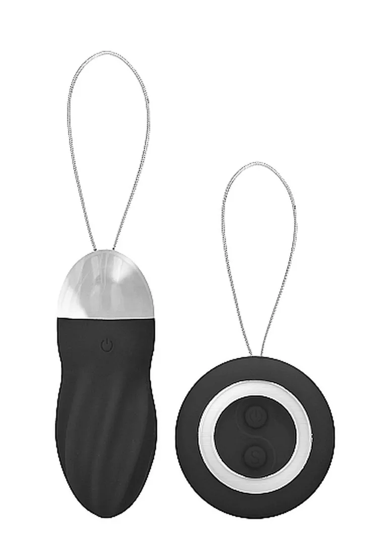 george-rechargeable-remote-control-vibrating-egg-black