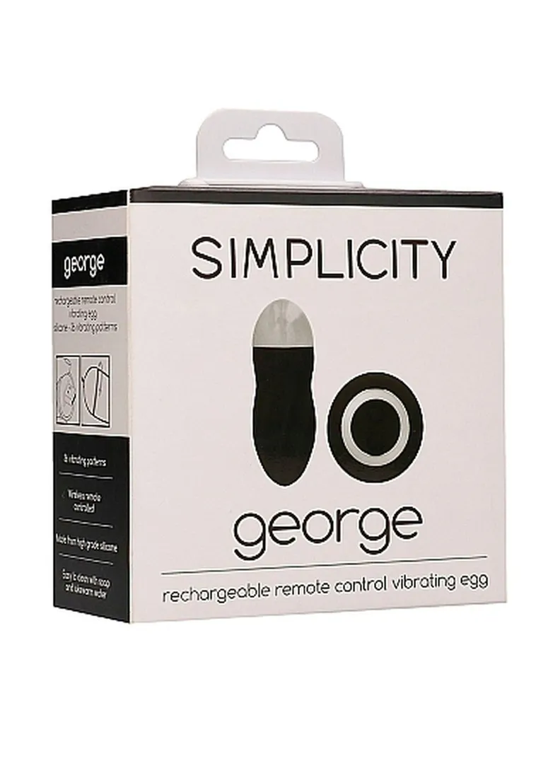 george-rechargeable-remote-control-vibrating-egg-black