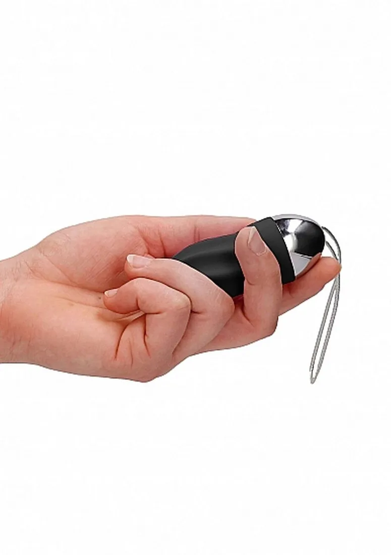 george-rechargeable-remote-control-vibrating-egg-black