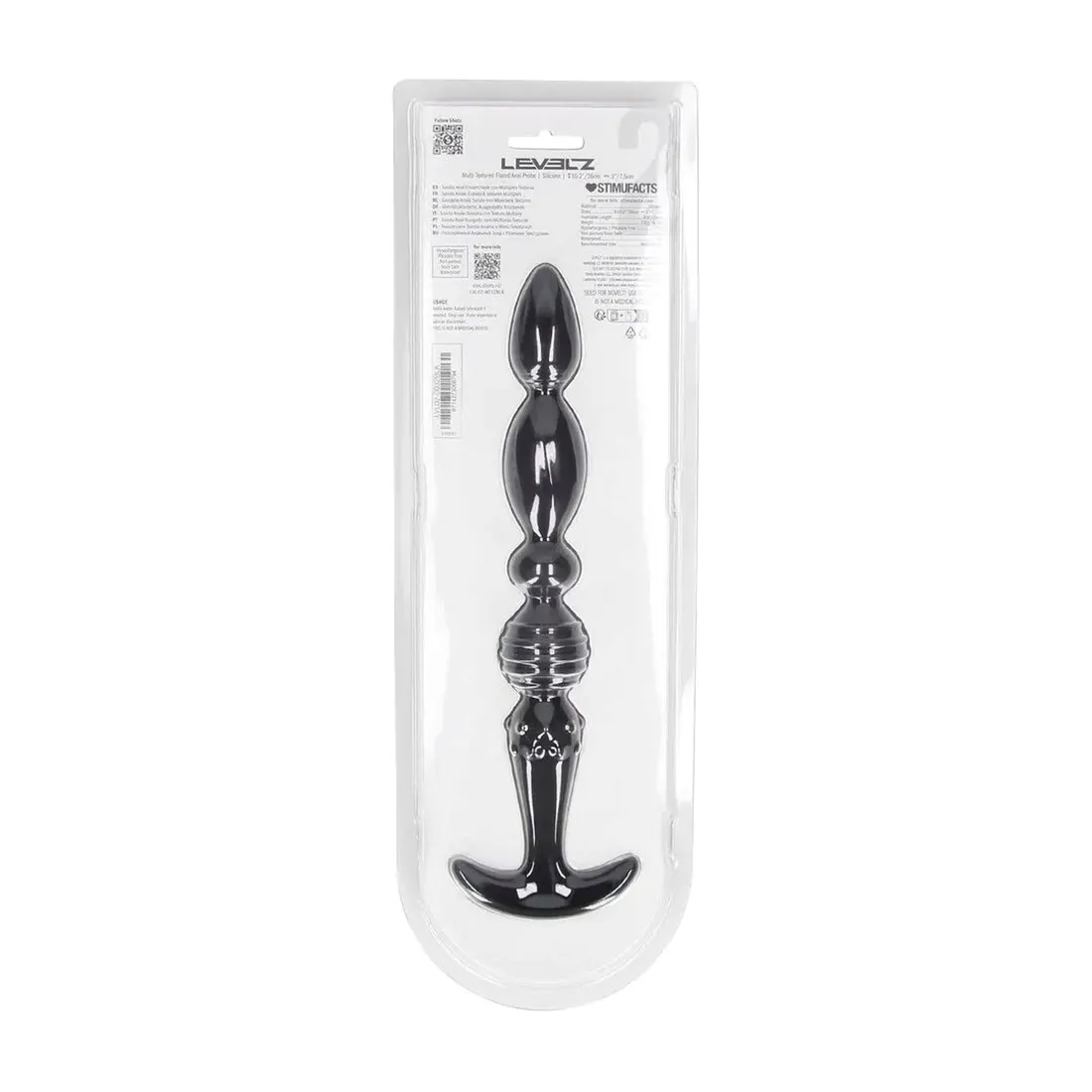 multi-textured-silicone-flared-anal-probe-black