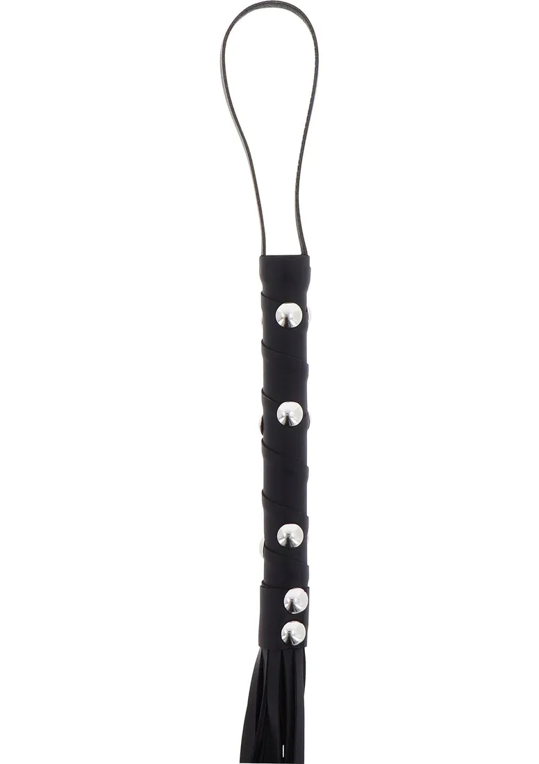 short-studded-flogger-whip-black-rodzaj-pejcz