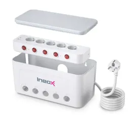listwa-zasilajaca-organizer-na-przewody-5x-ac-4x-usb-ineox-lzo-1w-