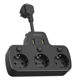 rozdzielacz-listwa-zasilajaca-wielofunkcyjna-ac-usb-ineox-lzw-3ub-czarny