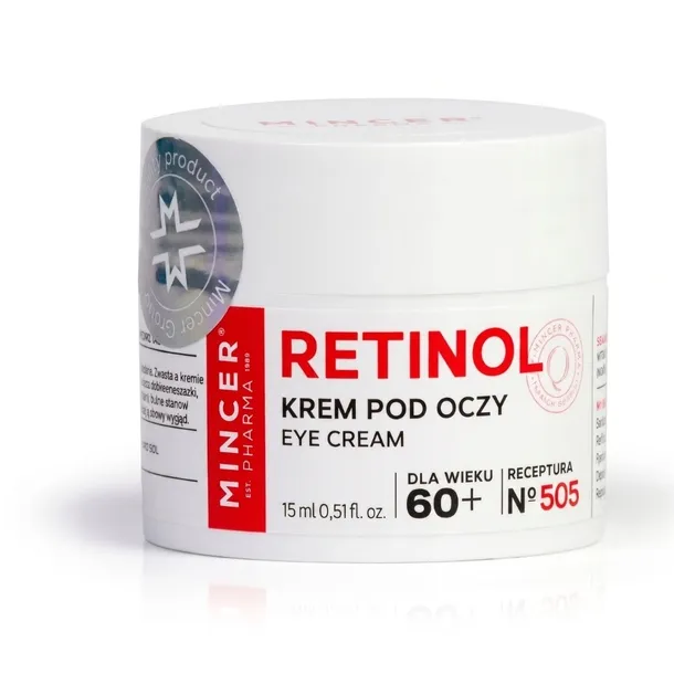 Mincer Pharma Retinol Krem Pod Oczy No 505 Zmarszczki Sińce Worki 60+ 15ml