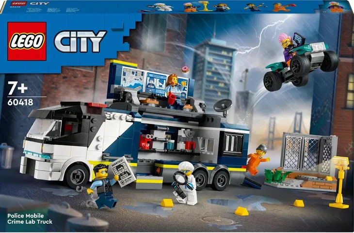 LEGO 60418 CITY- POLICYJNA CIĘŻARÓWKA Z LABORATORIUM KRYMINALNYM