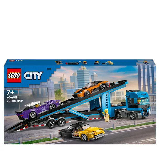 LEGO 60408 CITY - CIĘŻARÓWKA DO PRZEWOZU SAMOCHODÓW SPORTOWYCH