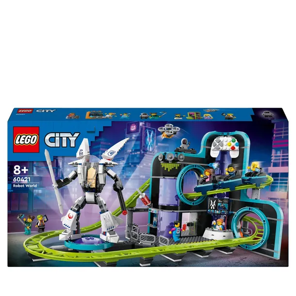 LEGO 60421 CITY - ŚWIAT ROBOTÓW Z ROLLERCOASTEREM