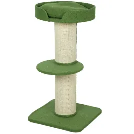drapak-dla-kota-pawhut-zielony-45x45x91-cm-z-welna-jagnieca-i-sizalem