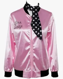 kostium-pink-ladies-lata-50-80-rozowa-kurtka-satin-apaszka-m