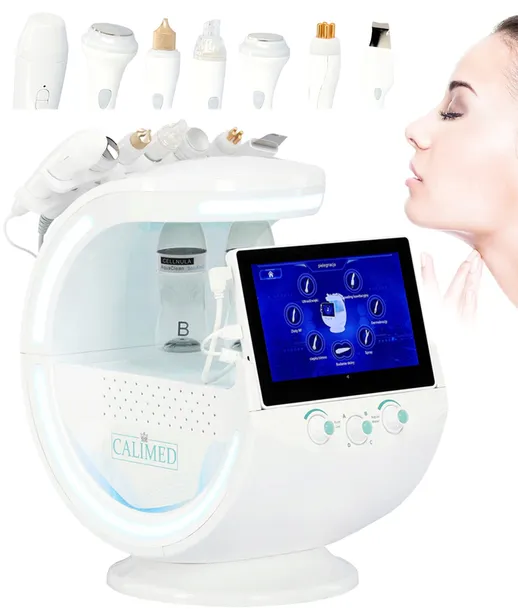 Hydradermabrazja oczyszczanie wodorowe analizator skóry kombajn 9w1 peeling