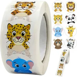 naklejki-motywacyjne-kruzzel-500-szt-zwierzatka-panda-slon-mis-zebra