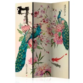 parawan-akustyczny-pokojowy-3-czesci-pawie-ptaki-styl-japonski-boho-135x172