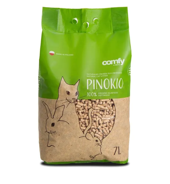 Comfy Żwirek pellet drewniany dla kota królika gryzoni Pinokio 7L
