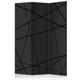 parawan-dwustronny-3-czesci-nowoczesne-czarne-linie-abstrakcja-3d-135x172
