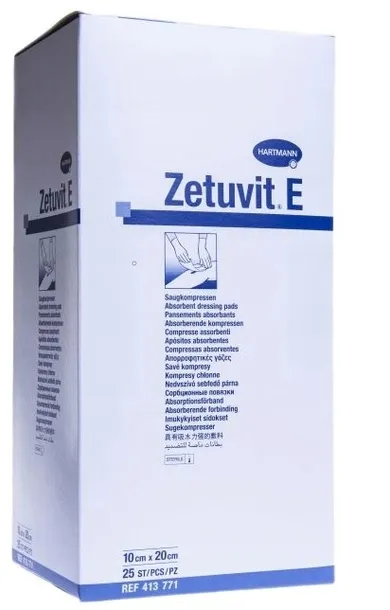 HARTMANN - Zetuvit E STERILE 10x20cm, 25szt jałowy