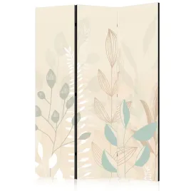 parawan-dwustronny-pokojowy-3-czesci-pastelowe-rosliny-kwiaty-boho-135x172