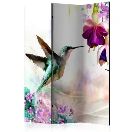 parawan-jednostronny-pokojowy-3-czesci-koliber-kwiaty-natura-boho-135x172