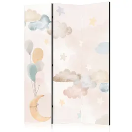 parawan-akustyczny-pokojowy-3-czesci-balony-ksiezyc-gwiazdy-chmury-135x172