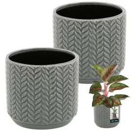 2x-donica-okragla-szara-12cm-ceramika-szkliwiona-doniczka-na-kwiaty-oslonka