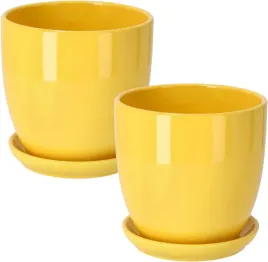 zestaw-2x-donica-doniczka-z-podstawka-o17cm-zolta-oslonka-ceramiczna-kwiaty