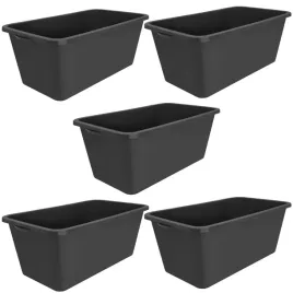 kastra-budowlana-prostokatna-pojemnik-na-zaprawe-60-l-czarny-zestaw-5-szt