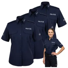koszula-damska-sluzbowa-granatowa-zestaw-3-szt-krotki-rekaw-policja-35b