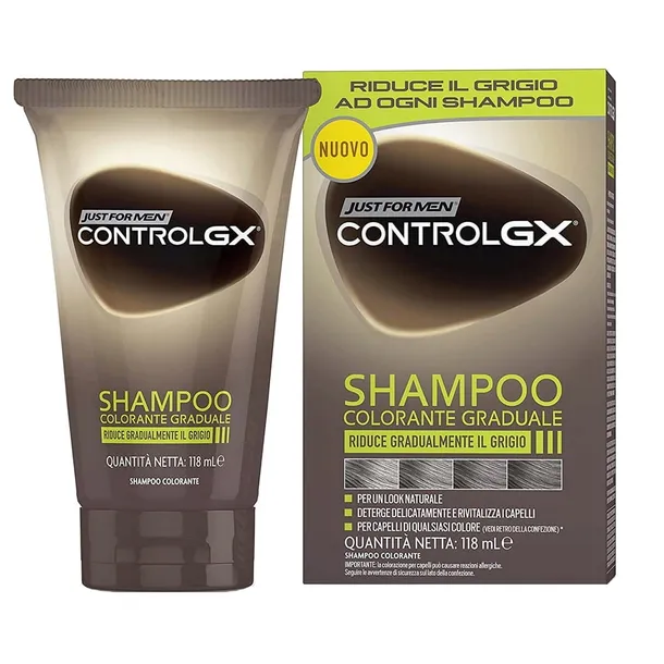 Just for Men Control GX Szampon dla Mężczyzn Redukcja Siwizny Natural 118ml