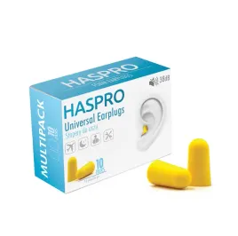haspro-stopery-pianki-zatyczki-do-uszu-zolte-10par-universal-earplugs