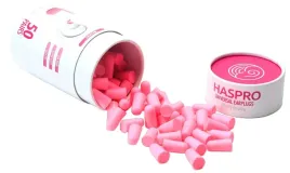 haspro-tube50-stopery-zatyczki-do-uszu-rozowe-tlumienie-halasu-38-db-50-par