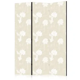 parawan-dwustronny-pokojowy-3-czesci-ryby-lilie-wodne-kwiaty-boho-135x172