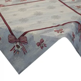 obrus-gobelinowy-swiateczny-4067-100x100-kwadratowy-kokardy-sniezynki