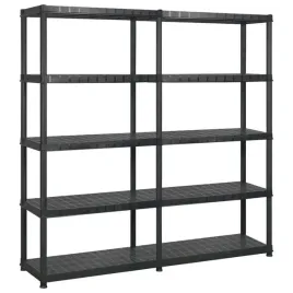 regal-wielofunkcyjny-85-x-40-x-185-cm-czarny-plastikowy-5-poziomow
