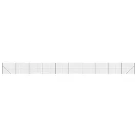 siatka-ogrodzeniowa-16-x-25-m-antracytowa-z-pvc-i-slupkami
