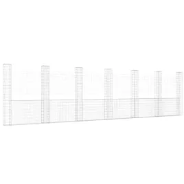 kosz-gabionowy-srebrny-740-x-20-x-200-cm-z-7-slupkami-drut-35-mm