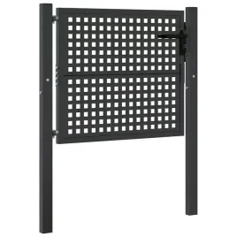 bramka-ogrodowa-stalowa-antracytowa-105-x-125-cm-z-zamkiem-i-klamka