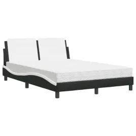 lozko-z-materacem-piankowym-218-x-145-x-745-cm-czarno-biale