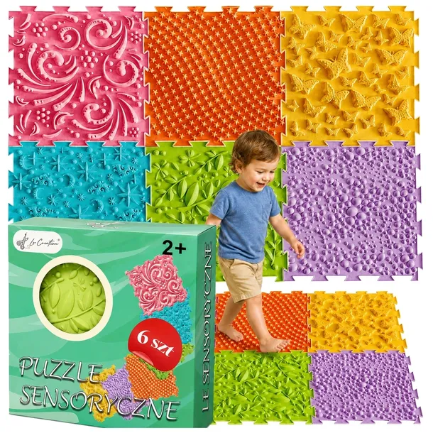 Ścieżka sensoryczna Puzzle 6EL mata do Masażu Stóp ortopedyczne dla dzieci