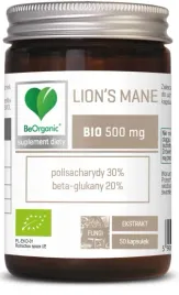 beorganic-lions-mane-bio-ekstrakt-30-20-500mg-x-50-kaps