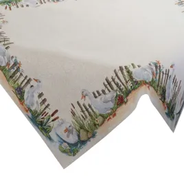 obrus-gobelinowy-100x100-cm-kwadratowy-naturalny-kaczki-i-gesi
