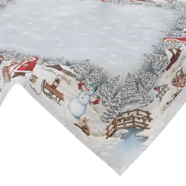 obrus-swiateczny-gobelinowy-100x100-cm-srebrny-zimowy-krajobraz
