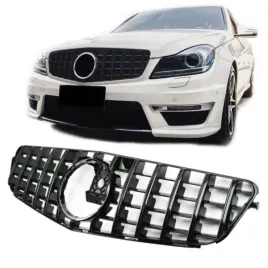 grill-mercedes-w204-panamericana-amg-look-black