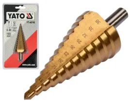 yato-wiertlo-wielostopniowe-hss-stozkowe-6-38-mm-azotek-tytanu-yt-44740