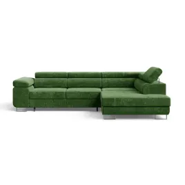 rogowka-do-salonu-z-zaglowkami-montana-zielony-szenil-sofa-lozko-prawy